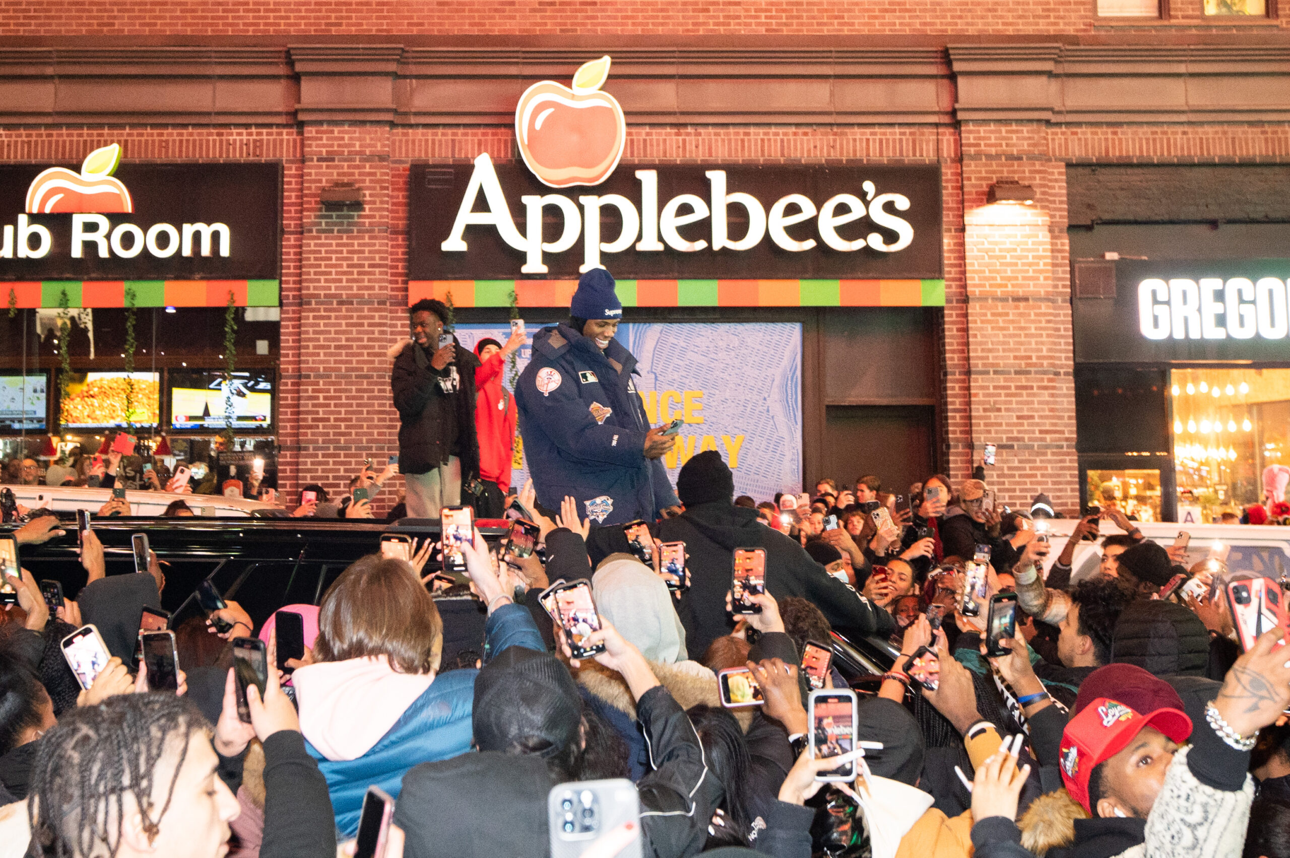 A Boogie surrounded by fans