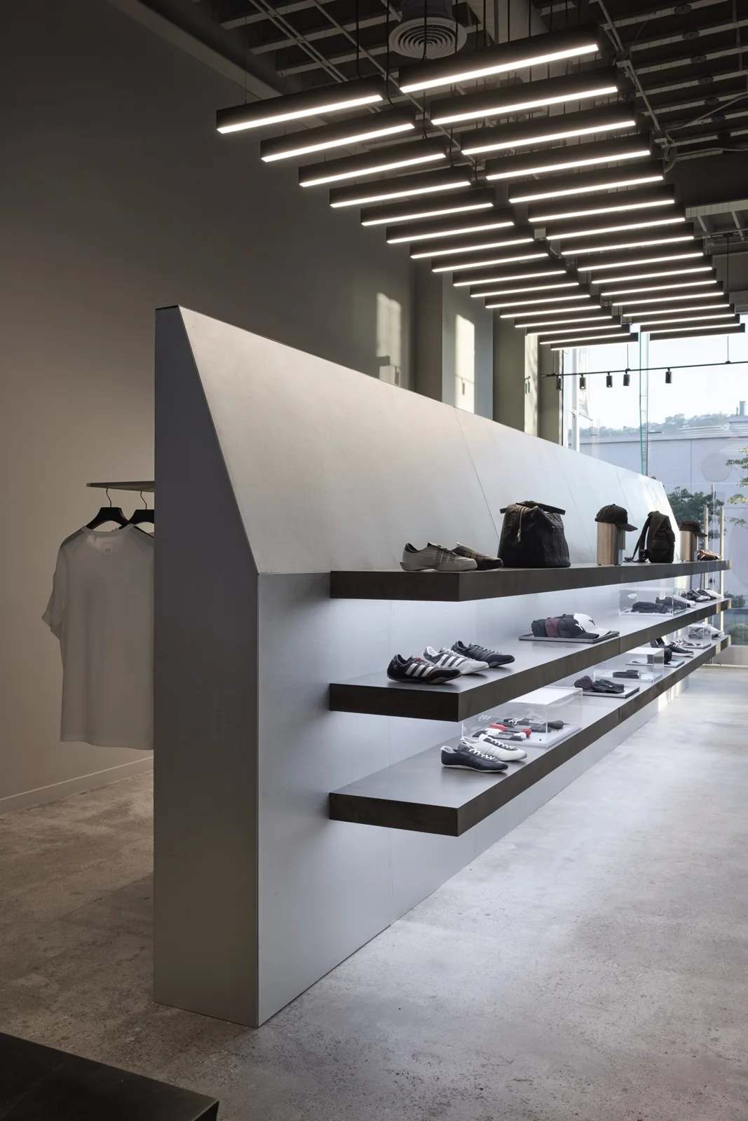 The Adidas Y-3 flagship interior in West Hollywood