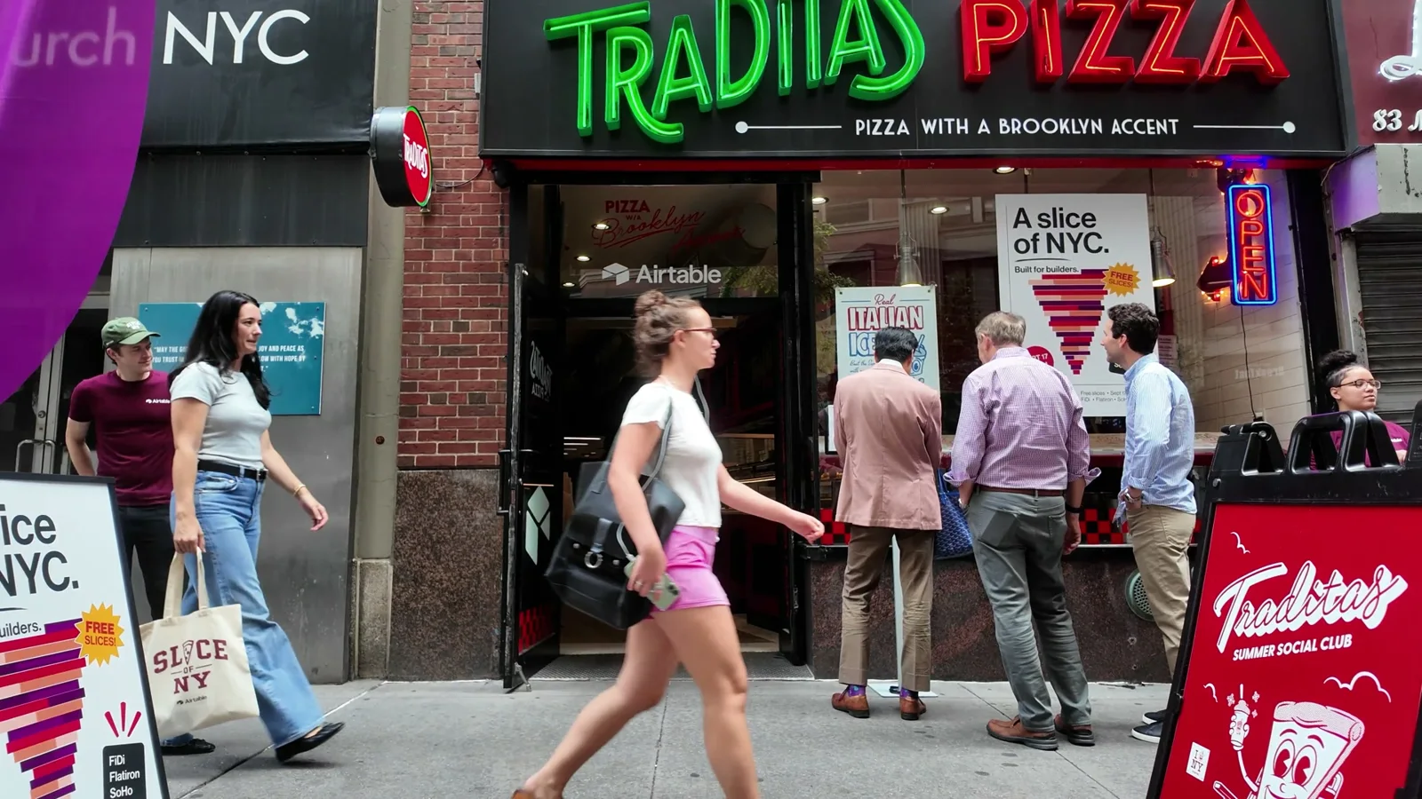 Traditas in the Financial District · frame from the campaign film.