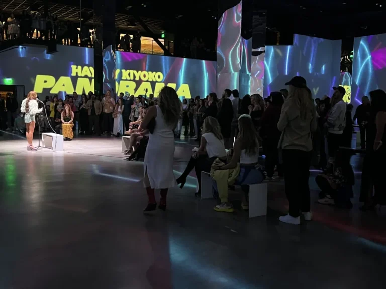 Guests inside the Panorama projection environment.