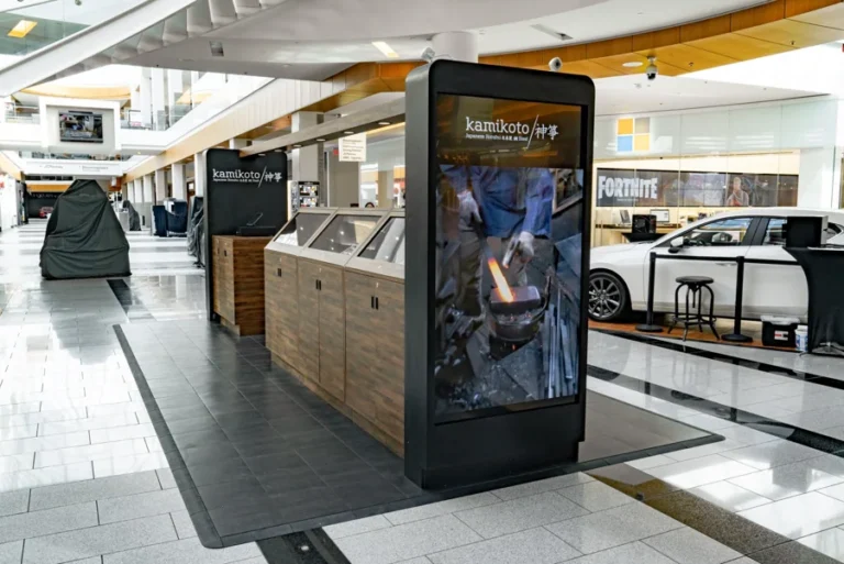 The completed Kamikoto kiosk at Roosevelt Field.
