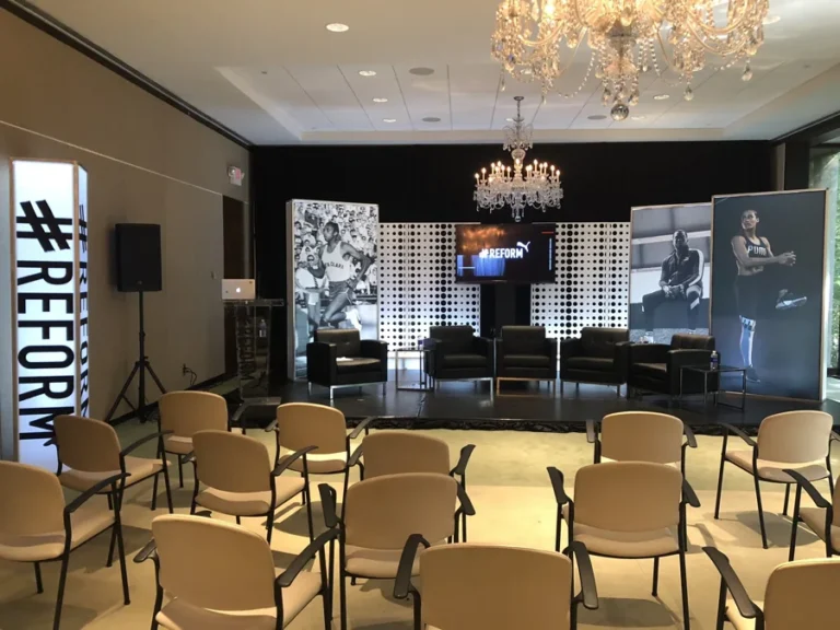 The #REFORM launch room at the Atlanta History Center, before the discussion · October 2018.