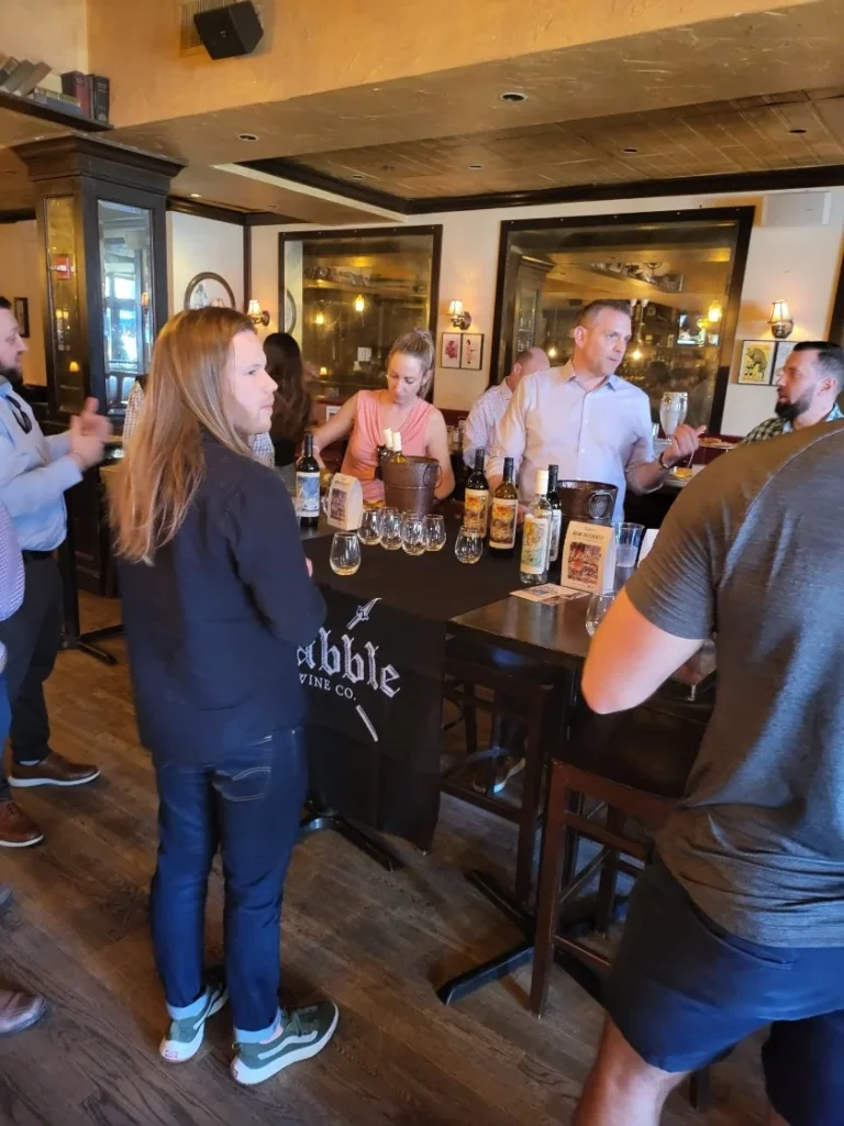 Guests discover Rabble at the tasting station.