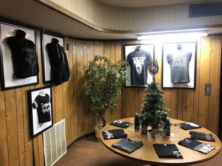 The finished Smashing Pumpkins Merch Vault at the future Double Door site · Chicago, December 1, 2018. Delivered for Warner Music Group.