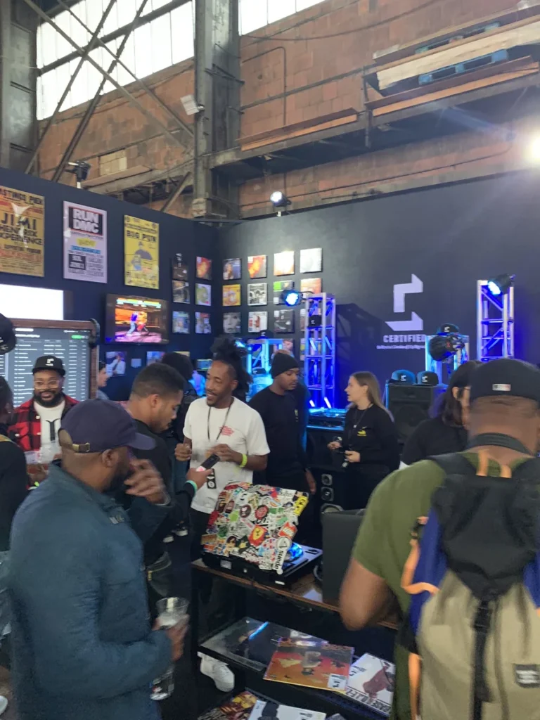 Guests explore the Certified record-store experience at CultureCon · October 2019, Brooklyn Navy Yard.