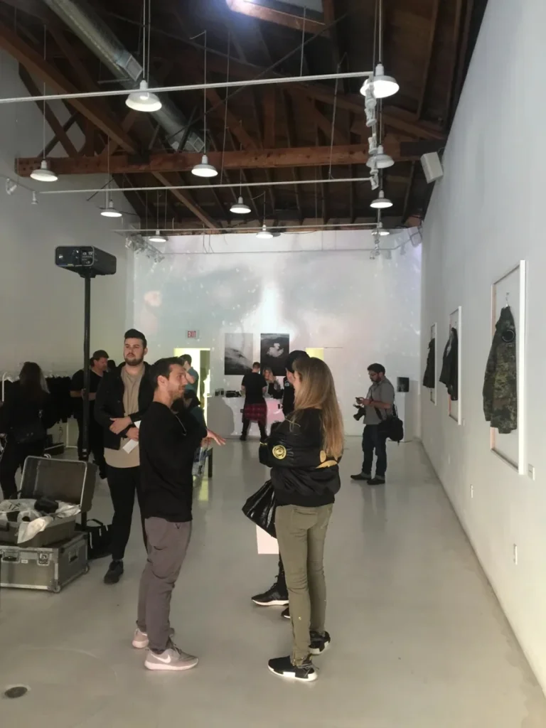 Visitors inside the Almost Human Los Angeles pop-up. The Pop Up Team’s earlier work through Fancy.com.