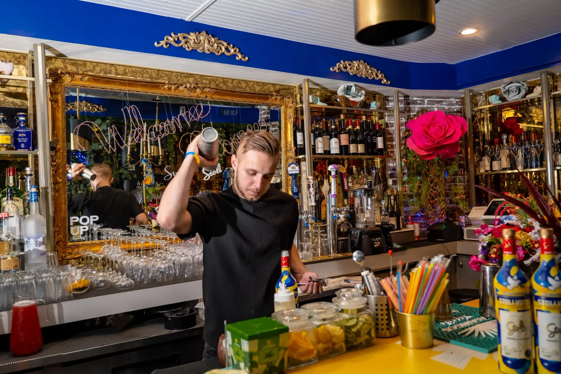 The working bar within Sveta’s completed takeover.