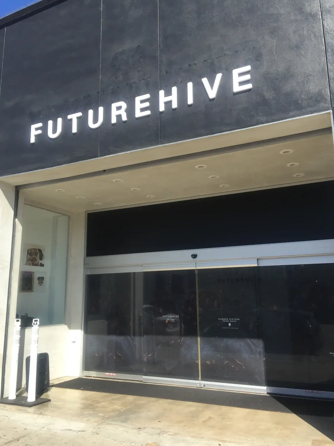FutureHive signage above the Fairfax entrance · photographed September 11, 2016.