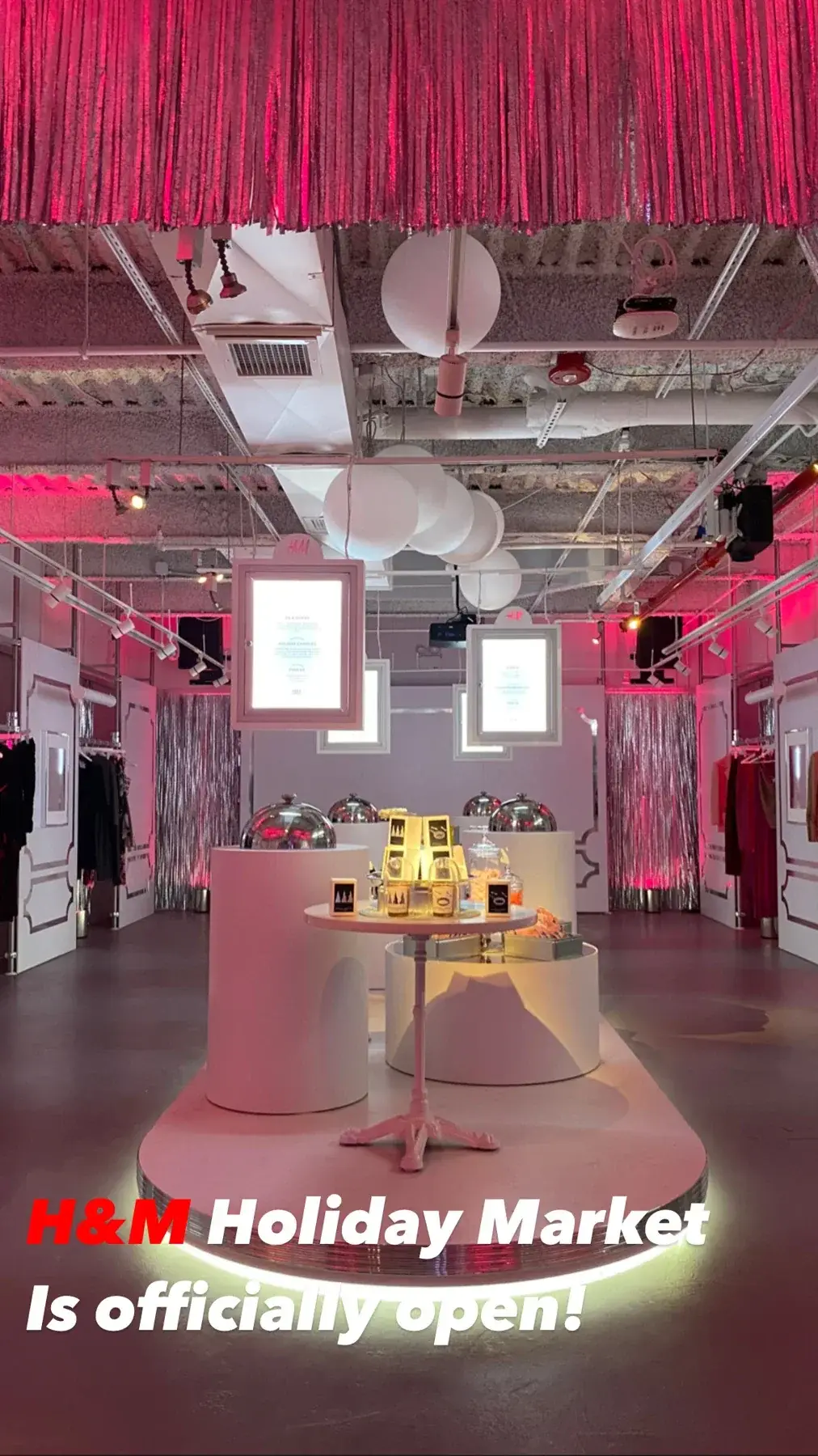The completed H&M holiday market in Williamsburg · original opening announcement. Store concept and special programming by The Gathery.